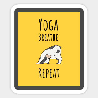 Yoga Breathe Repeat Sticker